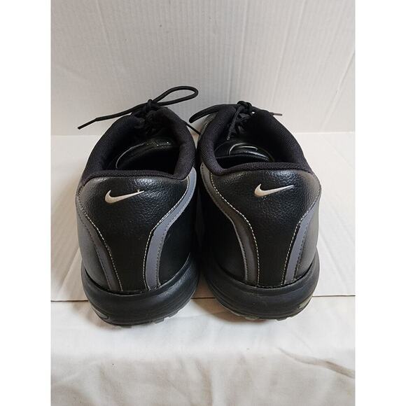Nike Heritage Men's Size 12 Black Leather Golf Shoes - Picture 5 of 9